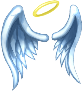 angel wings with halo